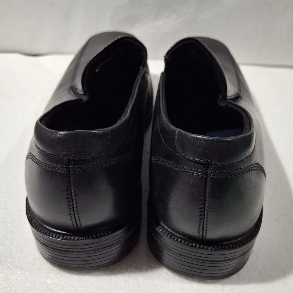 Capital by Rockport Black Leather Slip On Loafers Dress Shoes APM77211 Mens 14 M